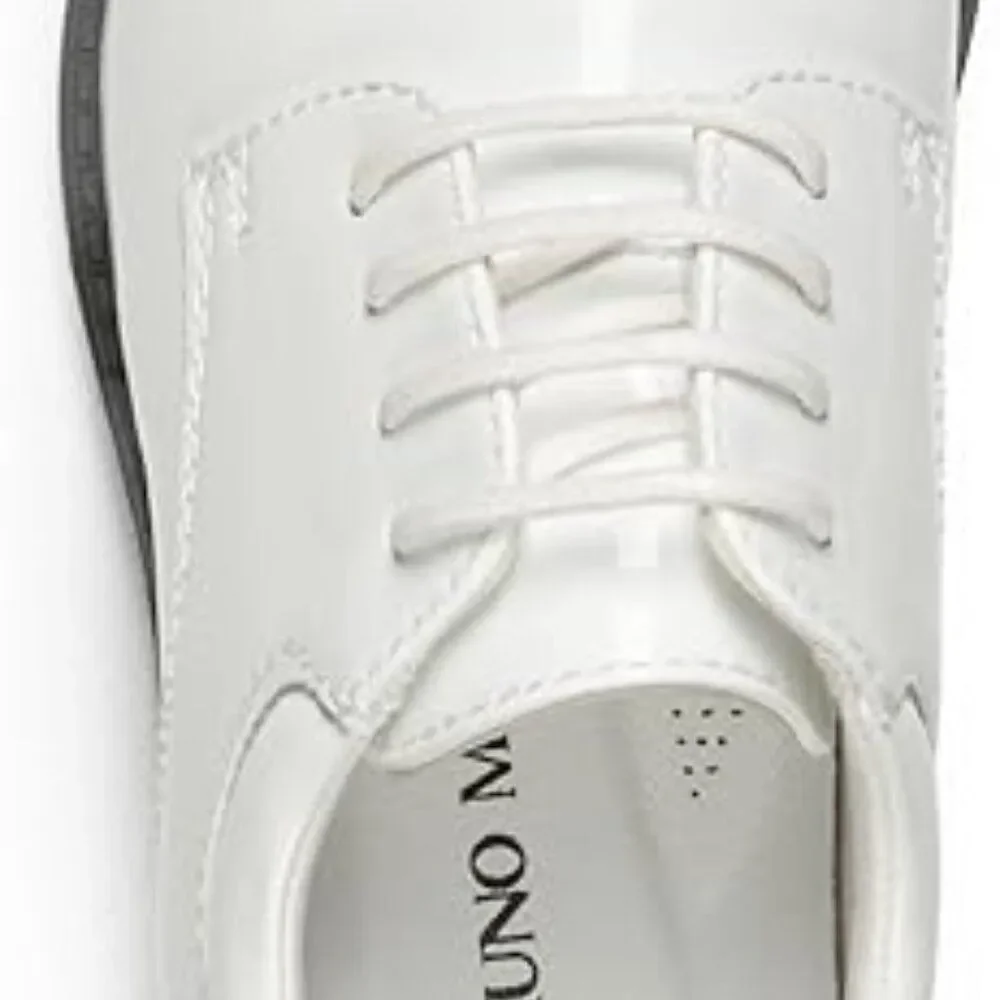 Bruno Marc Boy's Classic Oxfords Dress Shoes White Size 6 Big Kid